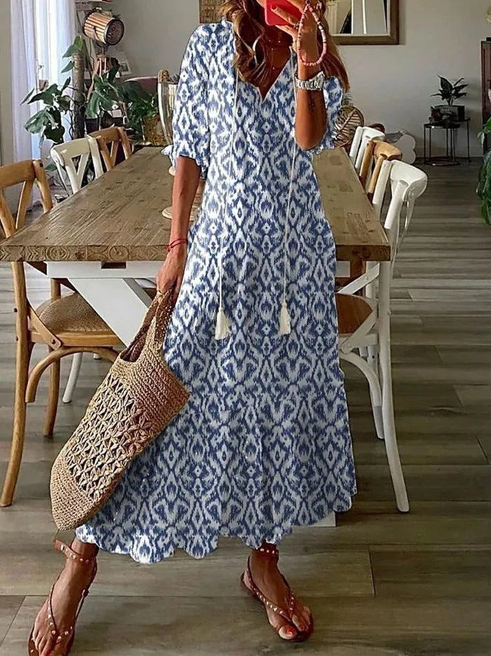 Heidi-Mode | Sommer Midi Kleid mit Licht Design