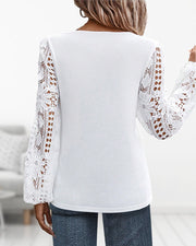 Lara | Damen Bluse casual & elegant mit feinen Spitzen