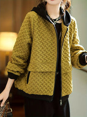 TINE - GEPOLSTERTE KAPUZEN-SWEATSHIRTJACKE