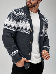 Elroy - Lässiger Pullover Mit Geometrischem Muster