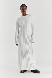 Elodie | Strick-Midikleid mit Rundhalsausschnitt