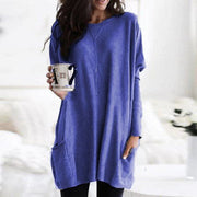 Stefanie | Bequemer Langer Pullover mit Taschen