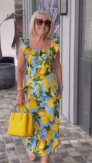 Sonnen- und Limettenkleid 🍋