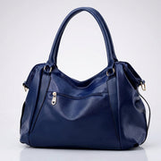 Damen Breite Leder Handtasche Mit Langem Riemen – Stilvolle Schultertasche