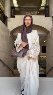 Elegantes Bedrucktes Damenkleid mit Puffärmeln und lockerem Retro-Look für dich