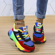 Hina - bunte klobige Turnschuhe für Damen | Multicolor Design Sneaker Damen