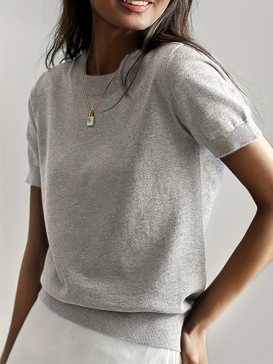Ruby | Lässiger Pullover mit Rundhalsausschnitt