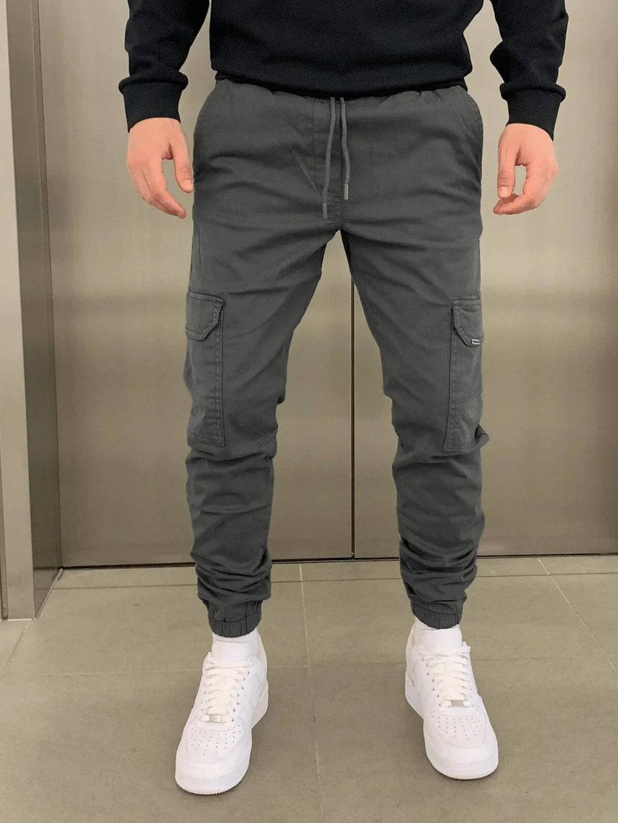 Finn | Bequeme Stretch-Cargohose Herren stilvoll