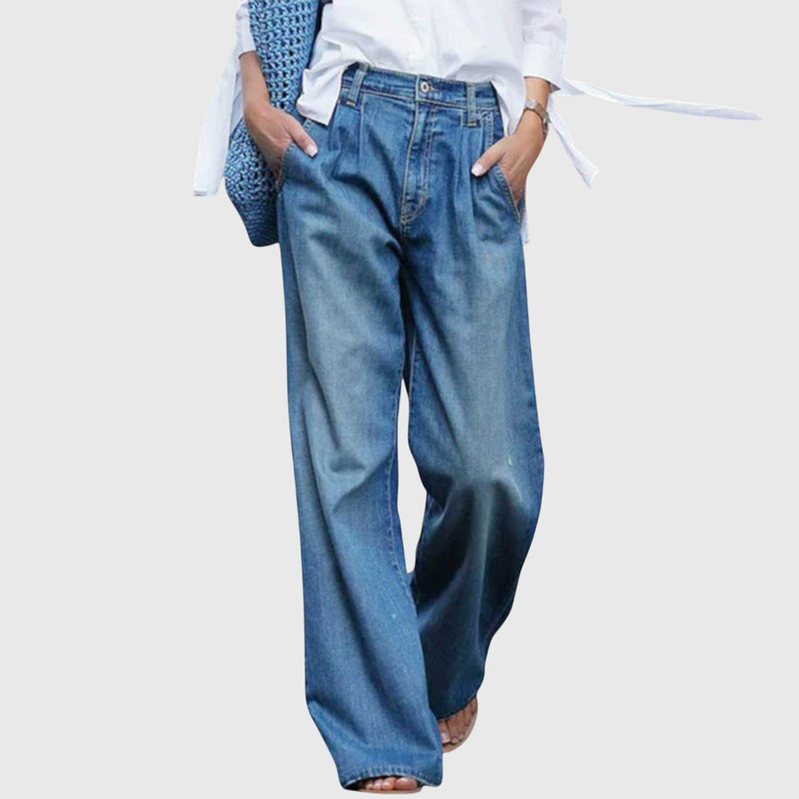 Kaia | Premium Weitbein-Denimjeans