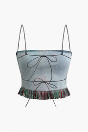 Greta | Verspieltes Zweiteiler-Set mit Boho-Print & Fransen
