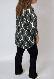 Jannita | Lässige Bluse mit langen Ã rmeln und elegantem Muster