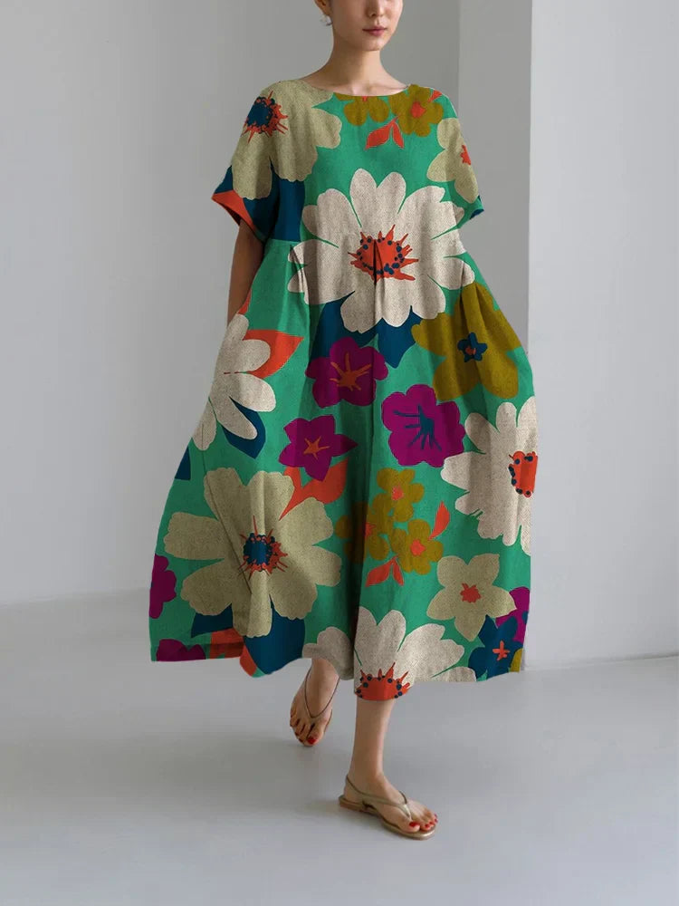 VITTORIA | Midirock mit Blumenmuster im mutigen Stil und leichtem Komfort für lebhafte Tage
