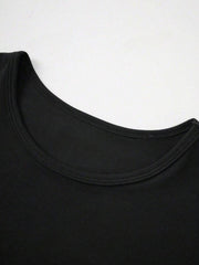 Heidi-Mode | Rundhalsausschnitt Kurzarm T-Shirt