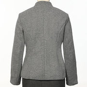 Solé Elegante kurze Jacke mit Taschen | Grau