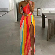 Heidi-Mode | One Shoulder Maxikleid