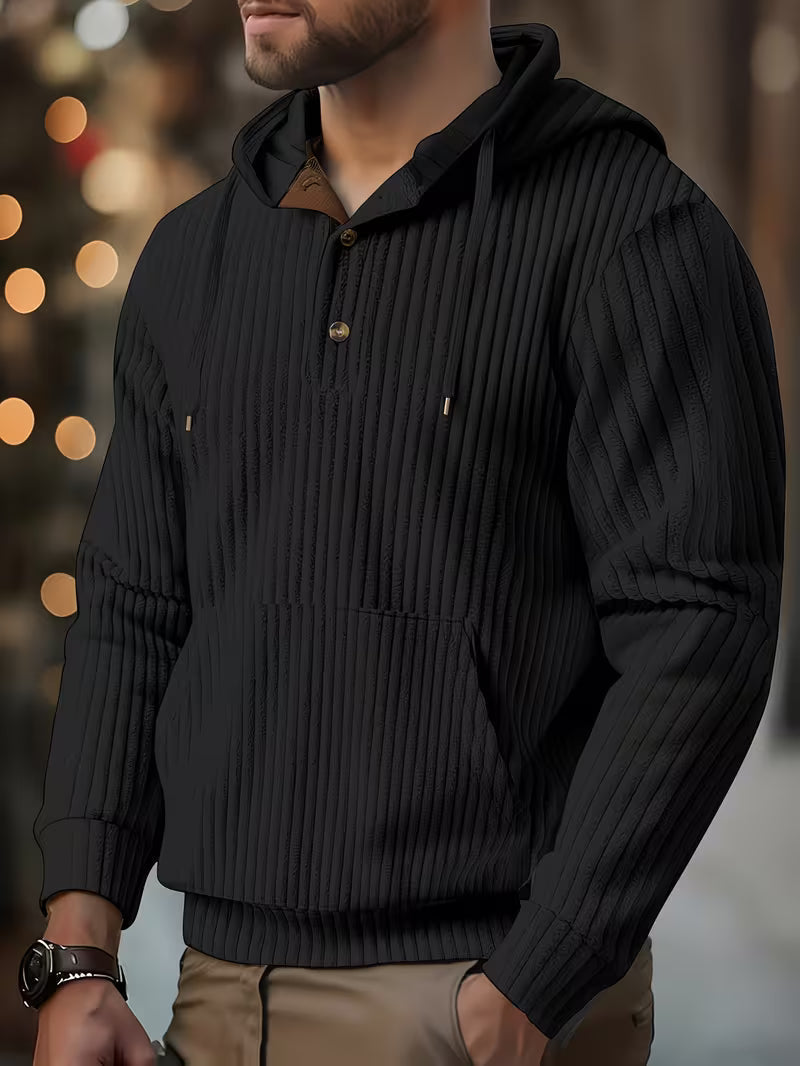 Colman – Elegantes Sweatshirt Mit Kapuze Und Struktur