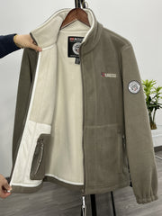 Herren Fleecejacke Für Draußen | Mit Kragen