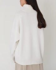 Claudia | Damen Oversize High-Neck Lässiger Pullover