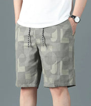 Bermuda-Shorts aus Baumwolle mit geometrischem Muster für Herren - Mateo