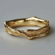 ForgeMuse – Vintage Ring Aus Geschmiedetem Gold