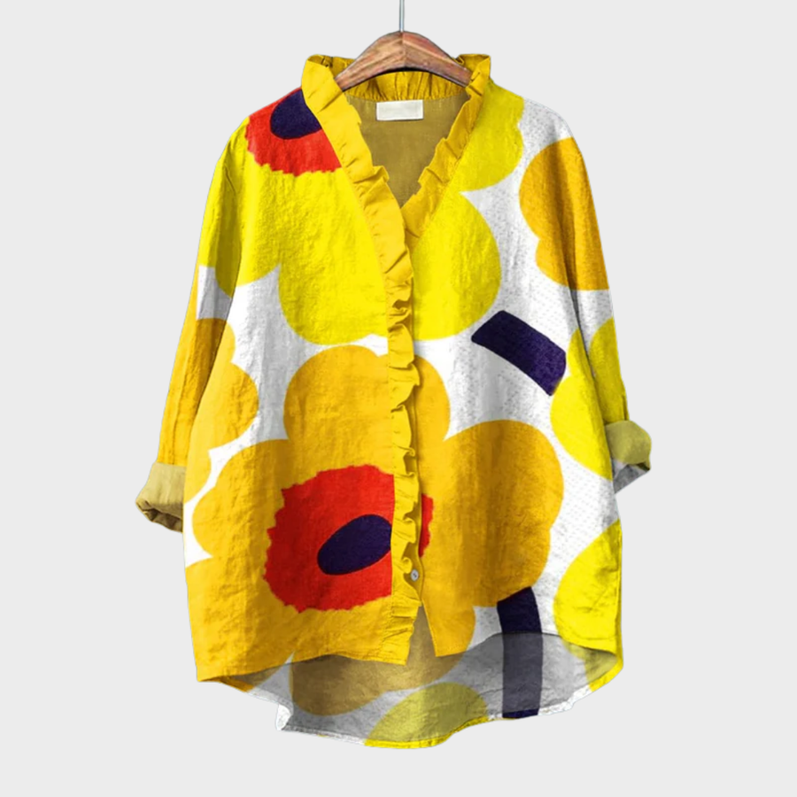 ULRIKE | ELEGANTE SOMMERBLUSE AUS LEINEN