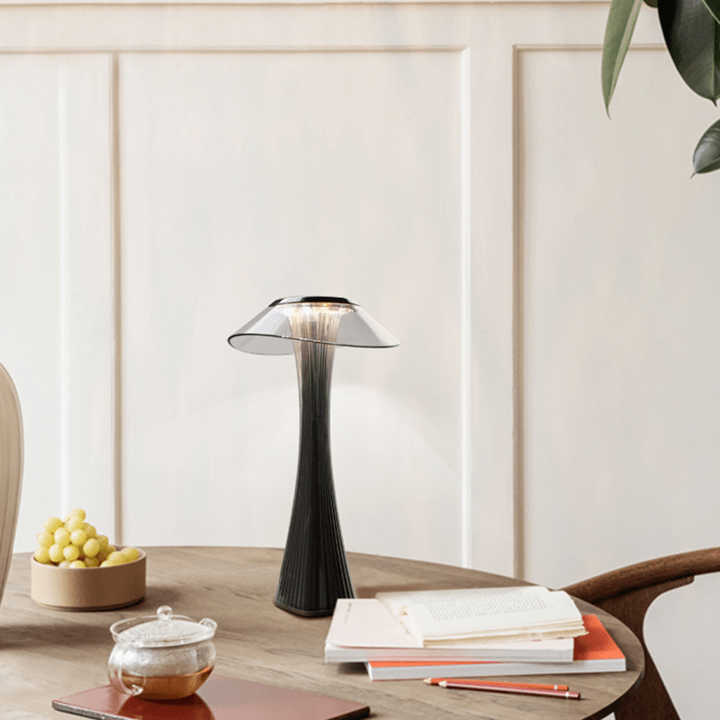 Kristall-LED-Tischlampe – Stilvolles, kabelloses Licht mit Touch-Dimmer & Farbwechsel