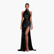 Glamouröses Satin Abendkleid - perfekt für Damen Gala Events