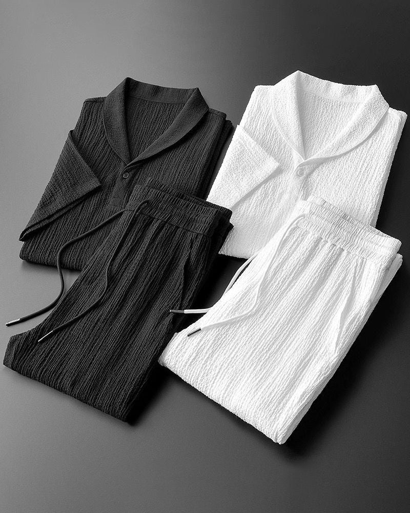 Nolan | Herren-Zweiteiler-Set Kurzarmshirt & Hose Sommer-Set