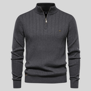 Herrenstrickpullover Mit Halbem Reißverschluss | Winter
