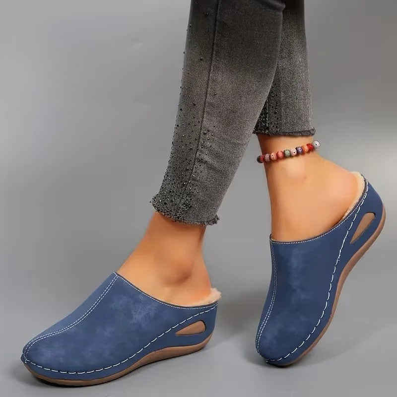 Lirona - Bequeme Slipper Mit Fleece Futter