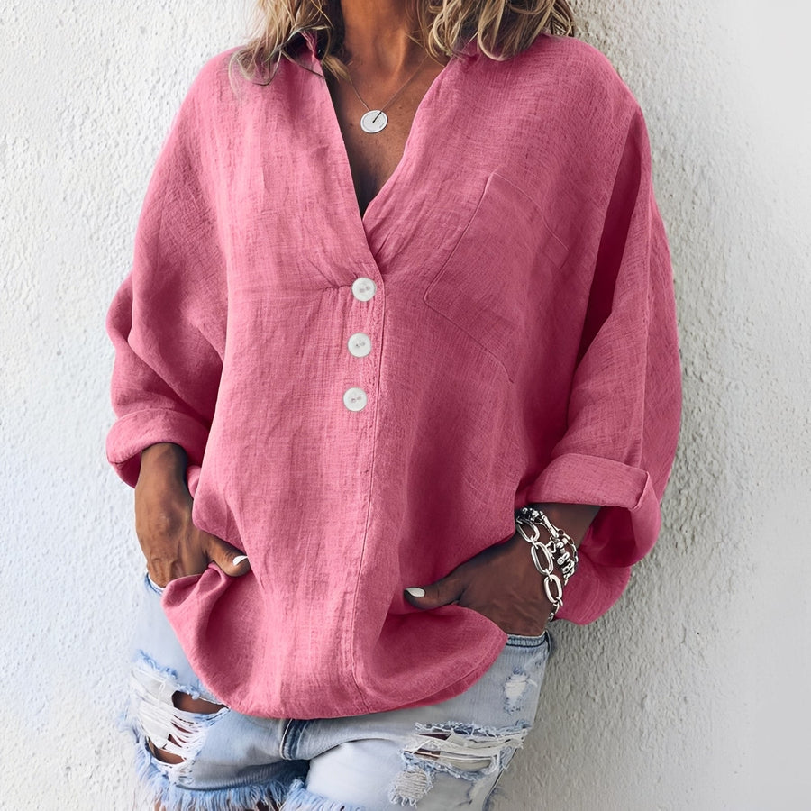 Sandra - Lässiges Langarmhemd für Damen
