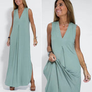 Lia - grünes maxikleid