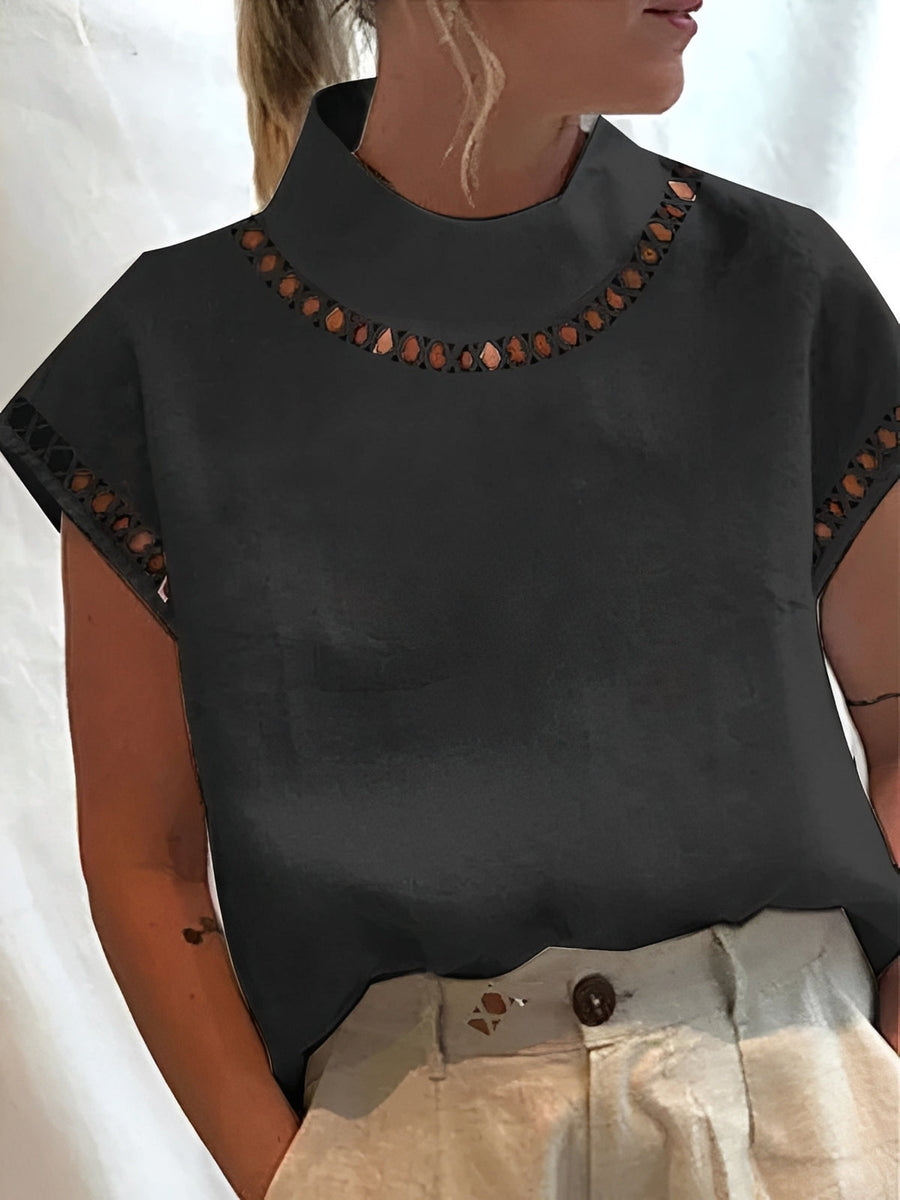 Nannie - Stilvolles Top mit Ausschnitt für Damen