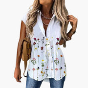 Sommer Top für Damen mit - Schmetterlingsdruck Leicht