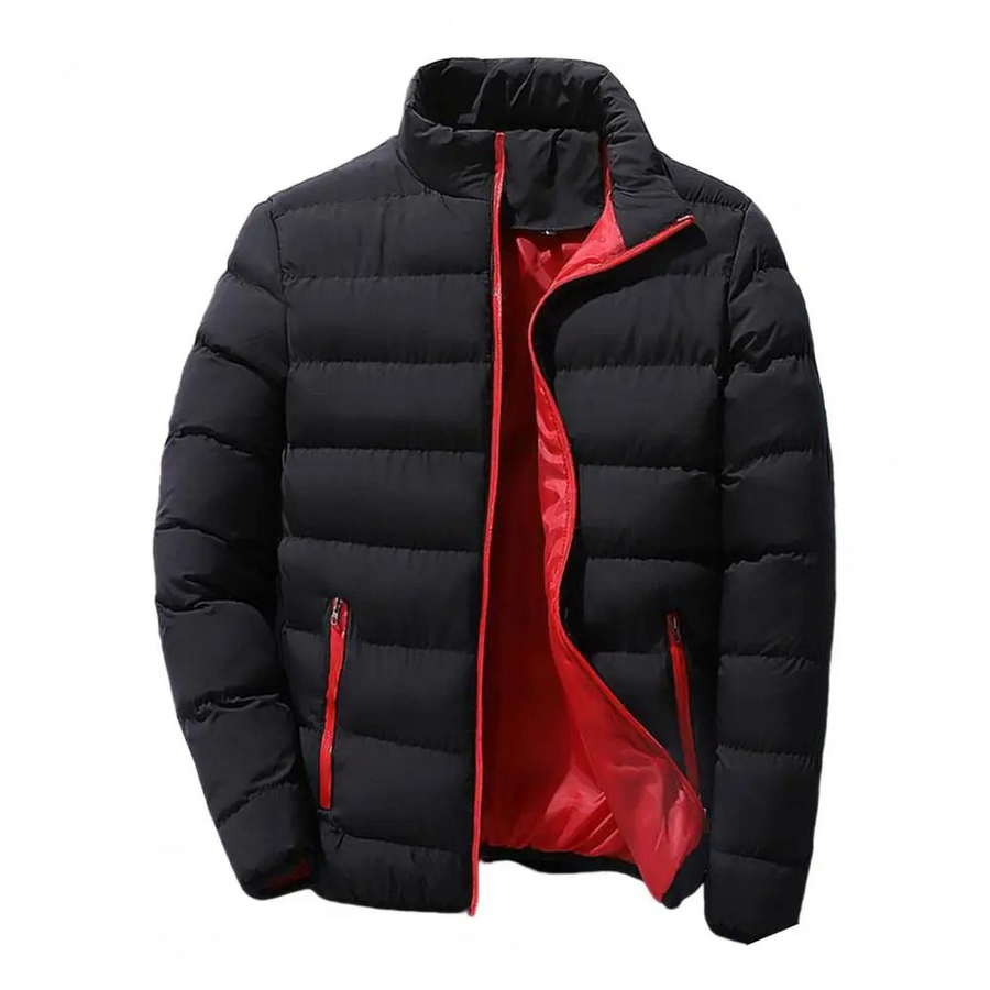 Lässige Daunenjacke Mit Reißverschluss Für Herren | Winter