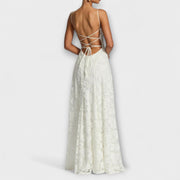 Emberly - Elegantes Jacquard-Maxikleid für besondere Anlässe