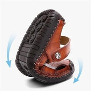 Herrensandalen aus weichem Leder