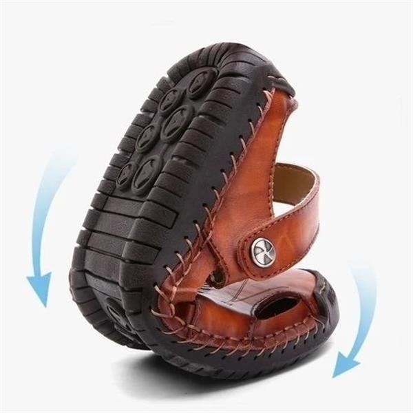Herrensandalen aus weichem Leder