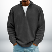 Snovia™ – Hochwertiger Herrenpullover mit Halbreißverschluss