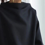 Damen Stilvoller Rollkragenpullover | Schwarz