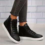 Heidi-Mode | Einfache Lässige Sneakers mit Reißverschluss