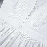 Kurzes Damenkleid mit Zierknöpfen - Mirella