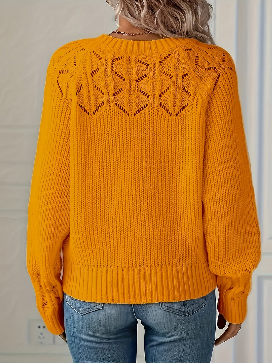 Nasia – Eleganter Langarmpullover