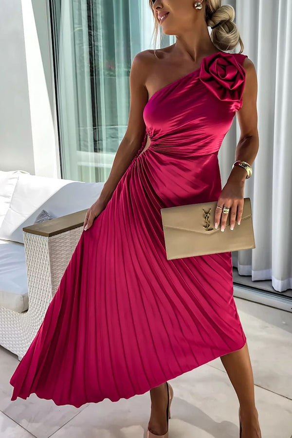 Lizbeth - Kleid mit Blumen Schultern