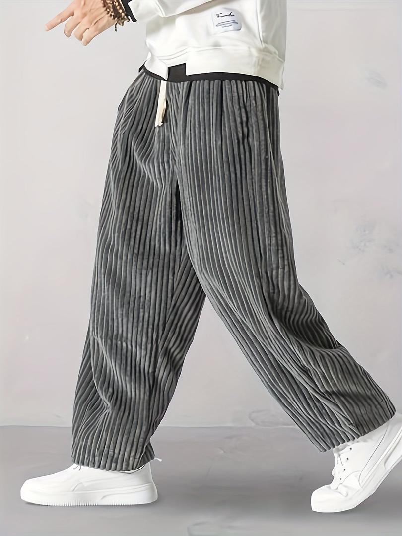 Herren Cordhose Mit Weitem Bein | Lockere Passform