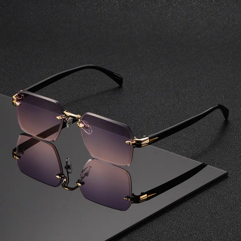 OptoSleek – Rahmenlose Quadratische Brille