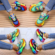 Hina - bunte klobige Turnschuhe für Damen | Multicolor Design Sneaker Damen