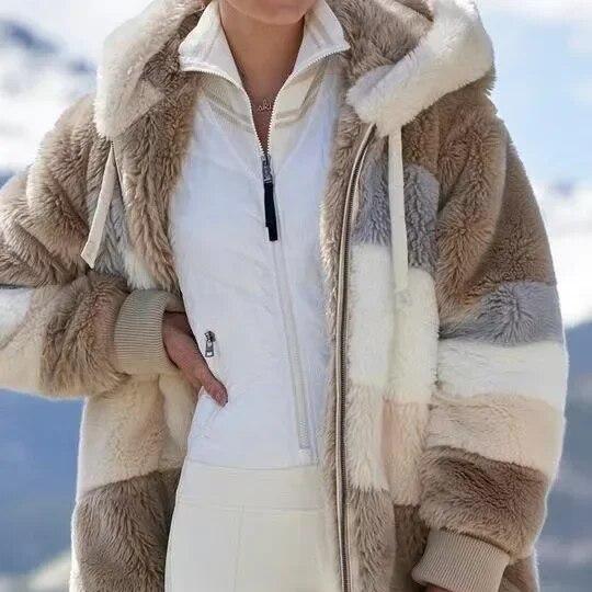 Andrea | Winterjacke mit Kapuze und Reißverschluss