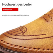 ALEX / ATMUNGSAKTIVE, RUTSCHFESTE LEDERSNEAKER FÜR HERREN