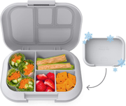 Avelena | Bentgo Kids Chill Lunch Box - Bento-Stil Mittellösung mit 4 Fächern und herausnehmbarem Kühlakku für Mahlzeiten und Snacks unterwegs - Auslaufsicher, spülmaschinenfest, BPA-frei (Lila)